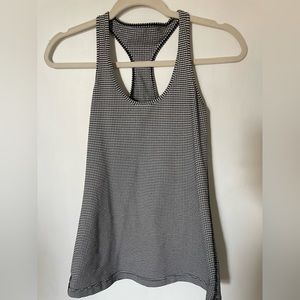 Lululemon Black/White Workout Tank